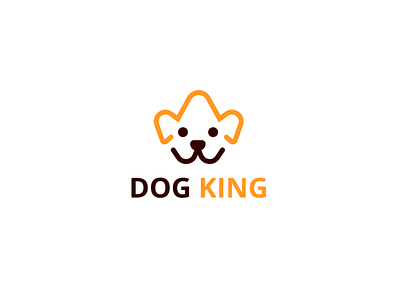 Dog + King minimalist modern logo design a logo design design dog logo flat illustration kingloogo logo logo design minimal minimalist logo modern logo simple