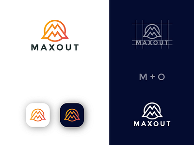 Minimalist modern logo design  Maxout