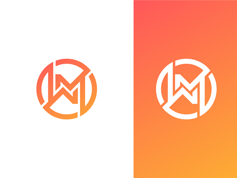 WM monogram logo by Sujit Debnath on Dribbble