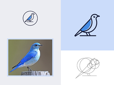 Bird minimalist logo design