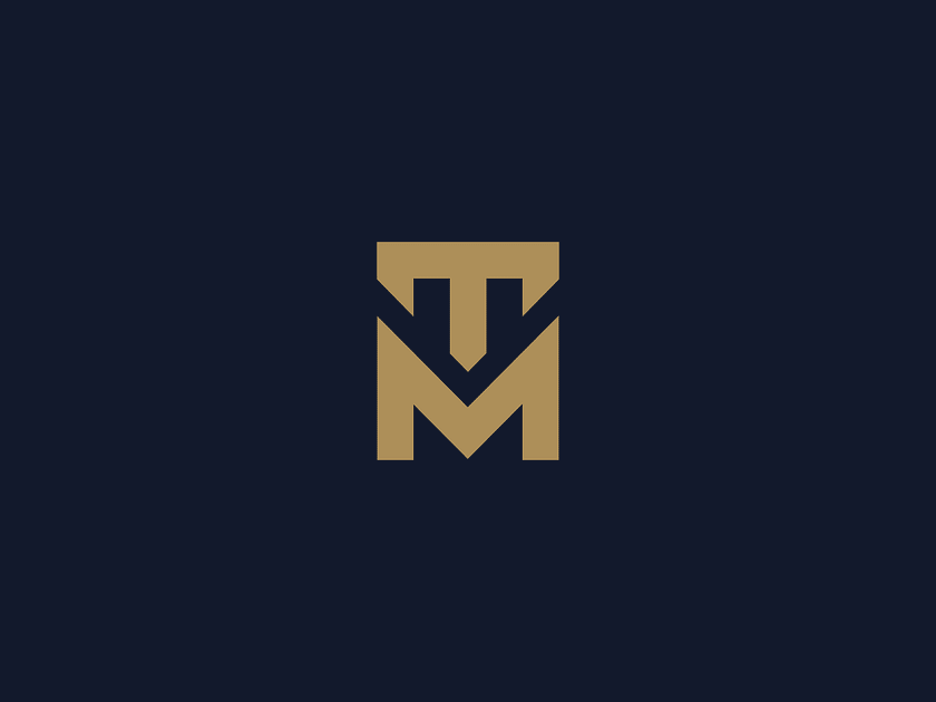 T M monogram logo design by Sujit Debnath on Dribbble