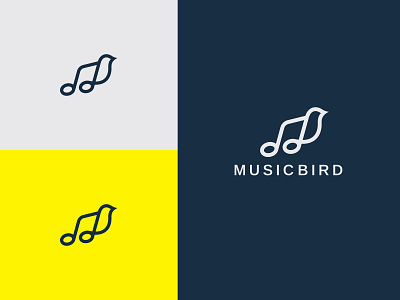 Bird music minimalist logo design bird logo branding design illustration logo minimal minimalist logo modern logo music logo simple vector