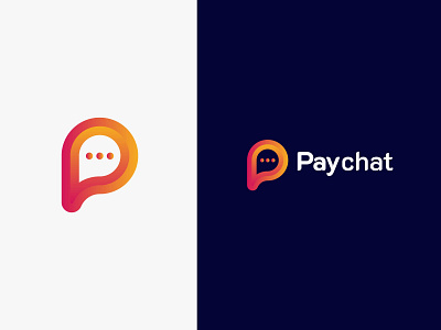 Pay chat modern logo design branding chat logo design illustration logo minimal minimalist logo modern modern logo pay logo simple