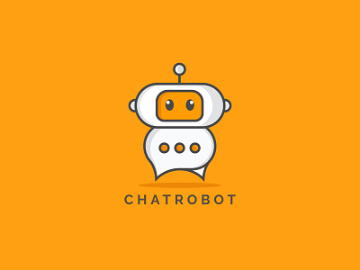 Chat robot logo design best logo best short branding chat logo creative logo graphic design illustration logo logo design minimal minimalist logo modern modern logo robot logo simple