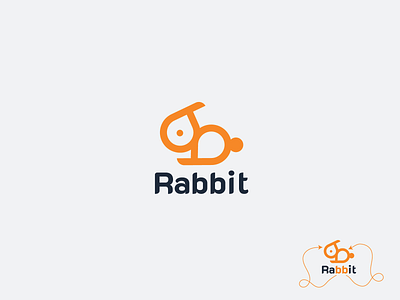 Rabbit logo design branding design illustration logo minimal minimalist logo modern logo rabbit rabbit logo simple vector