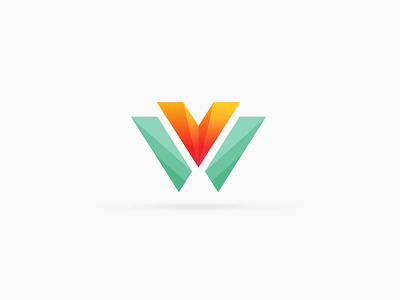 WV Modern logo design