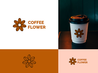 Coffee + Flower Logo design