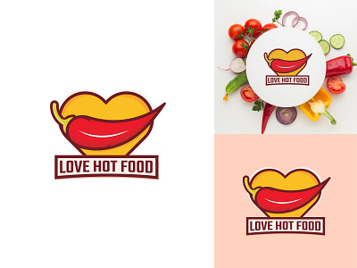 Love hot food best short branding design food logo illustration logo love food logo minimal minimalist logo modern logo restaurant logo shop logo simple vector