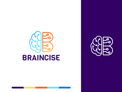 Braincise Logo design b brain best logo brain branding design illustration logo minimal minimalist minimalist logo modern logo simple vector