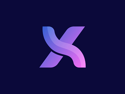 X Modern logo design