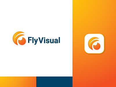Fly Visual modern logo best logo brand branding design graphic design icon logo logo logotyp minimal minimalist logo modern modern logo project simple visual logo