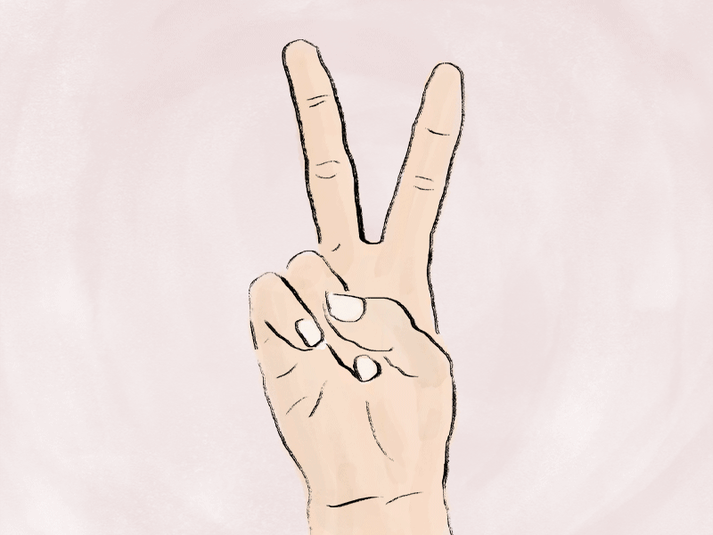 Peace ☮️ animation equality gif hand illustration peace sign skin