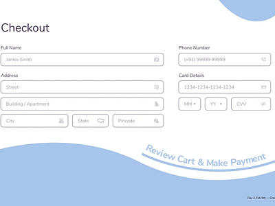 Credit Card Checkout — Daily UI