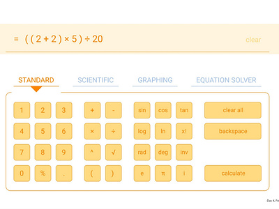 Calculator — Daily UI