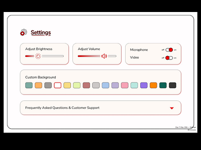 Settings — Daily UI