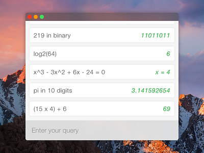 Mac Calculator App daily ui dailyui day4 desktop equations mac math minimalistic scientific calculator simple wolfram alpha