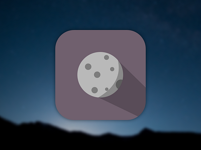 App Icon app icon daily ui dailyui day5 illustration ios moon night planets sketch universe