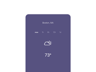 Weather app for iOS