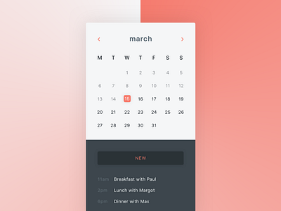 Calendar iOS App