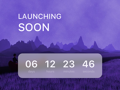 Coming Soon Screen coming soon countdown dailyui day48 illustration launching soon sketch timer