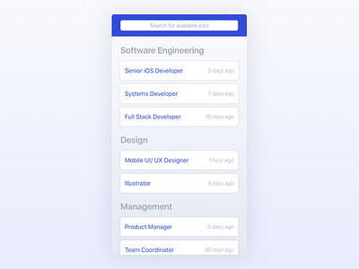 Job Listings iOS App