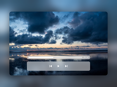 Video Player dailyui day57 playback player sketch video video player