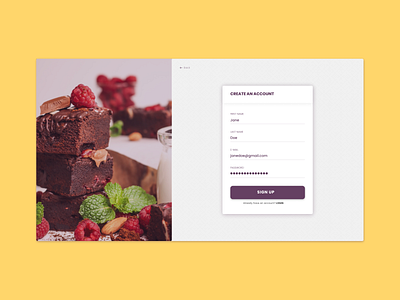 Daily UI - 001 : Sign Up