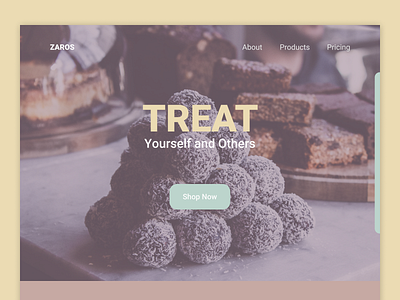 Daily UI - 003 : Landing Page bakery bakery shop brownie brownies cake shop cakes chocolate daily 100 challenge dailyui dailyui003 dailyuichallenge figma food food web food website landing design landing page landing page design landing page ui landingpage
