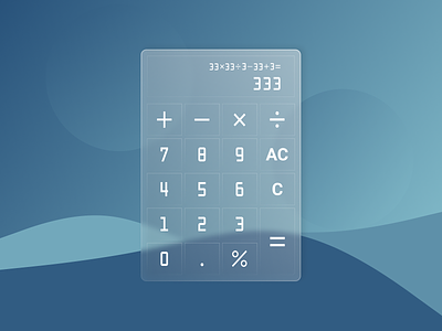 Daily UI - 004 : Calculator