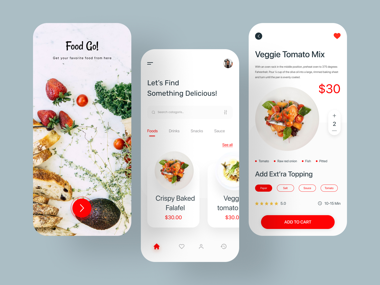 Food Delivery Mobile App Design by kishan Mangukiya on Dribbble