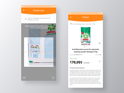 Barcode Scanner APP app application creative design digital interface ios mobile smartphone ui