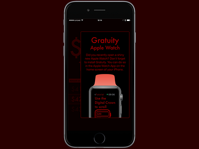 Gratuity for Apple Watch Advertising Screen