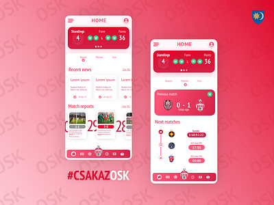 Football/Soccer Club App - Sepsi OSK // Fan Design