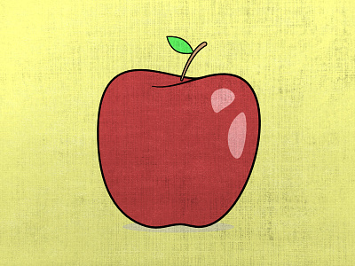 Alphabet - A (1/26) affinity designer alphabet apple flashcard fruit illustration red vector