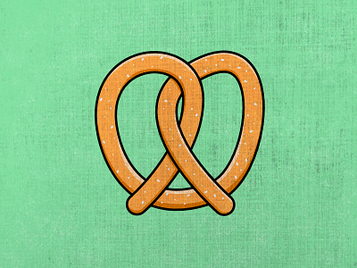 Alphabet - P (16/26) affinity designer alphabet flashcard food green illustration lines pretzel vector