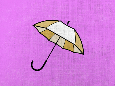 Alphabet - U (21/26) affinity designer alphabet flashcard illustration lines pink rain umbrella vector