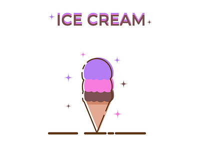 delicious ice cream illustration doodle doodle art food food illustration ice cream ice cream cone illustraion illustrator yummy
