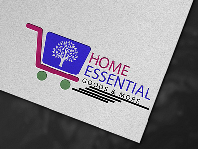 HOME ESSENTIAL Goods & More branding design logo minimal typography web