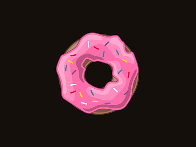 Donut on a Tuesday breakfast cake dessert donut icing pink sprinkles
