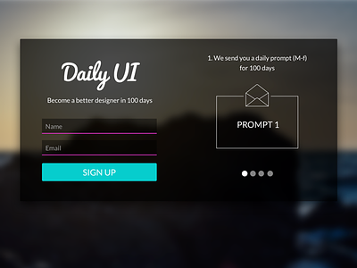 001 Daily UI Sign Up dailyui signup ui