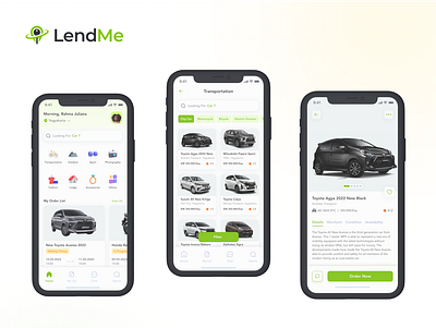 LendMe app design mobile ui