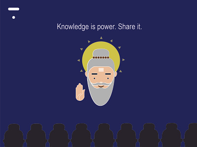 Knowledge is power. Share it. adobe illustrator advertisement branding graphic design illustration playoff thinkific visual identity