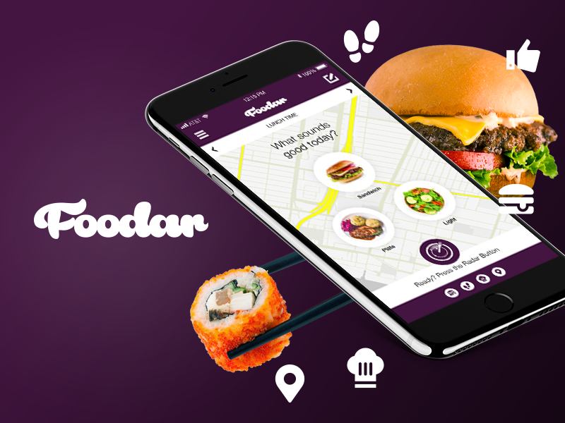 Foodar - App Concept app concept ux designer ux ui