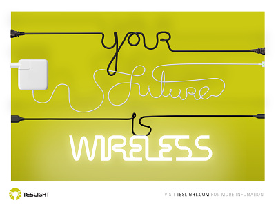 Your future is wireless branding graphic design