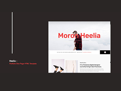 Dribbble Shot bootstrap creative css html one page personal portfolio responsive theme web design