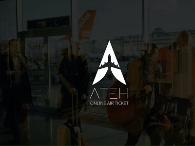 Logo Design for ATEH - Online Air Ticket brand brand design branding design graphic design illustration logo logo design marketing softronixs typography vector visualization