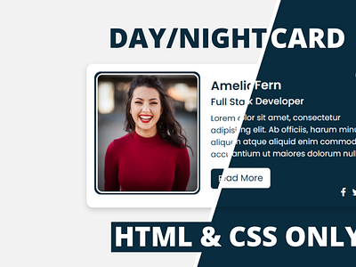 Day Night Toggle using only HTML & CSS