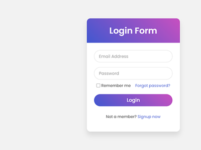 Login Form with Floating Label Animation using only HTML   CSS