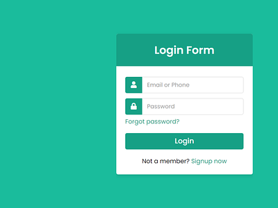 Login Form Design