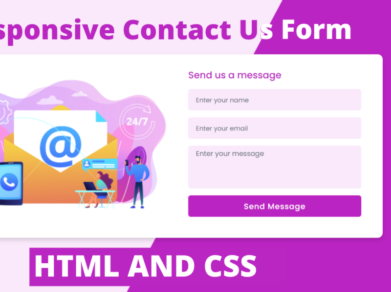 Responsive Contact Us Form In HTML CSS By Codinglabweb On Dribbble